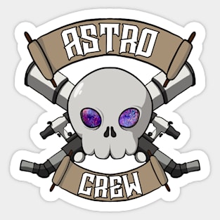 Astronomers crew Jolly Roger pirate flag Sticker